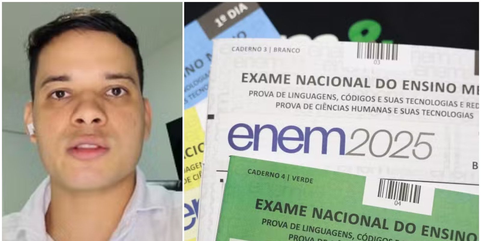 Inep explica anulação de três questões do Enem 2025 e descarta vazamento - Imagem do artigo original