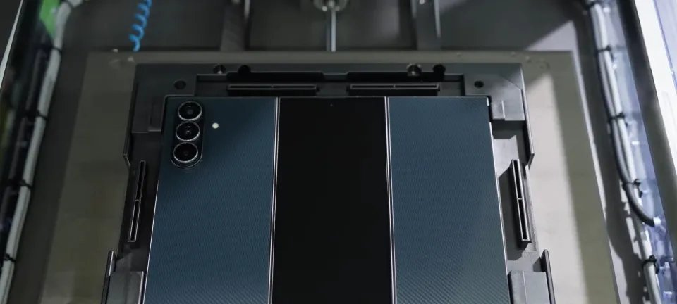 Samsung exibe testes de resistência e ficha técnica do Galaxy Z TriFold - Imagem do artigo original