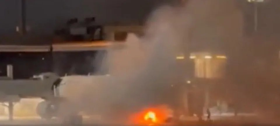 Incêndio em equipamento de solo obriga evacuação de voo da LATAM em Guarulhos - Imagem do artigo original