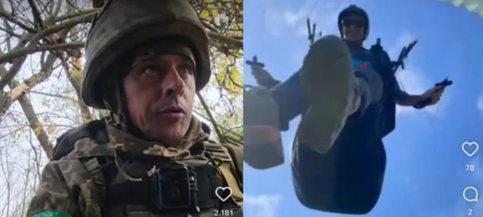 Instrutor de parapente que lutou na Ucrânia morre em voo no litoral catarinense - Imagem do artigo original